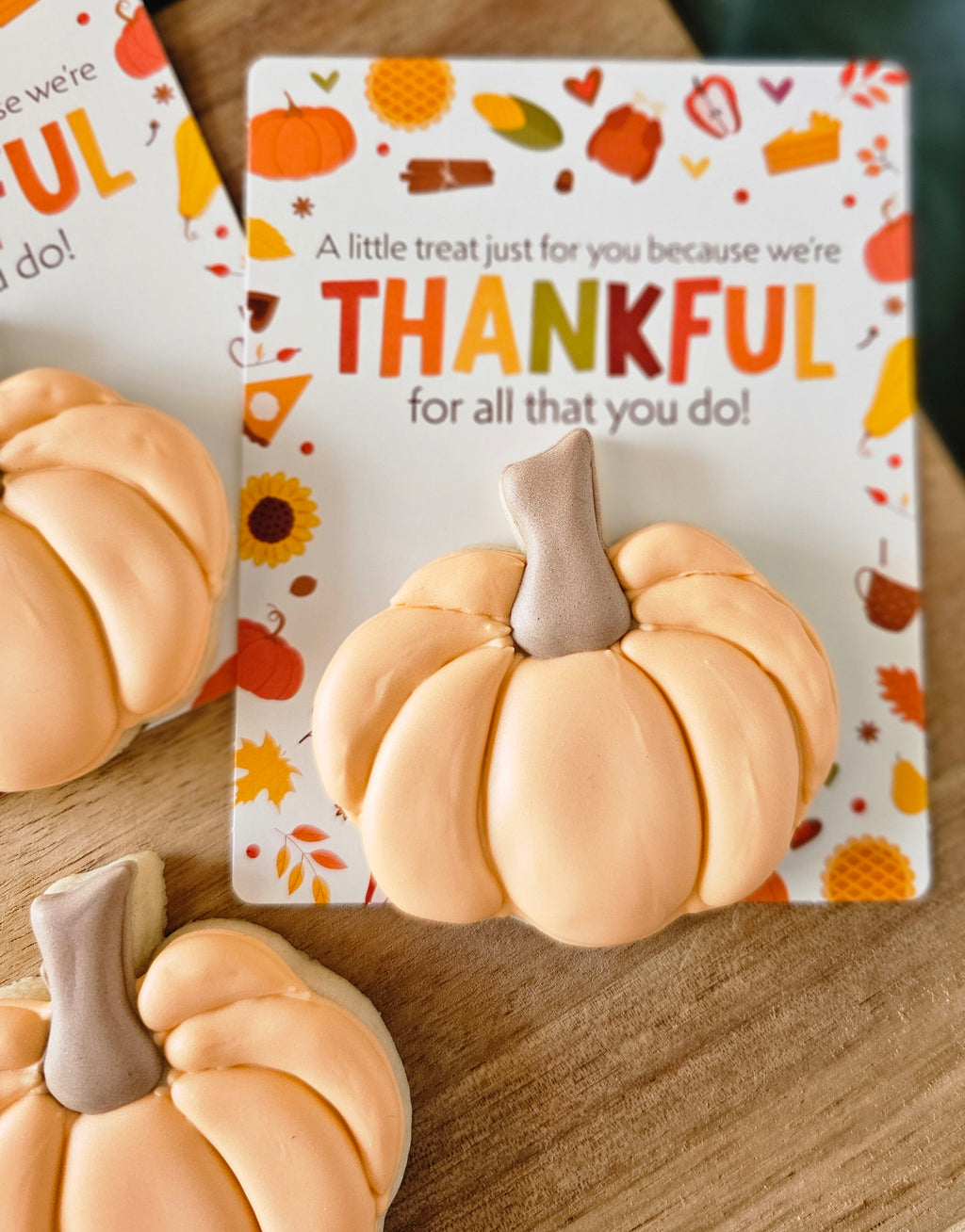 Thankful Pumpkin Cookie