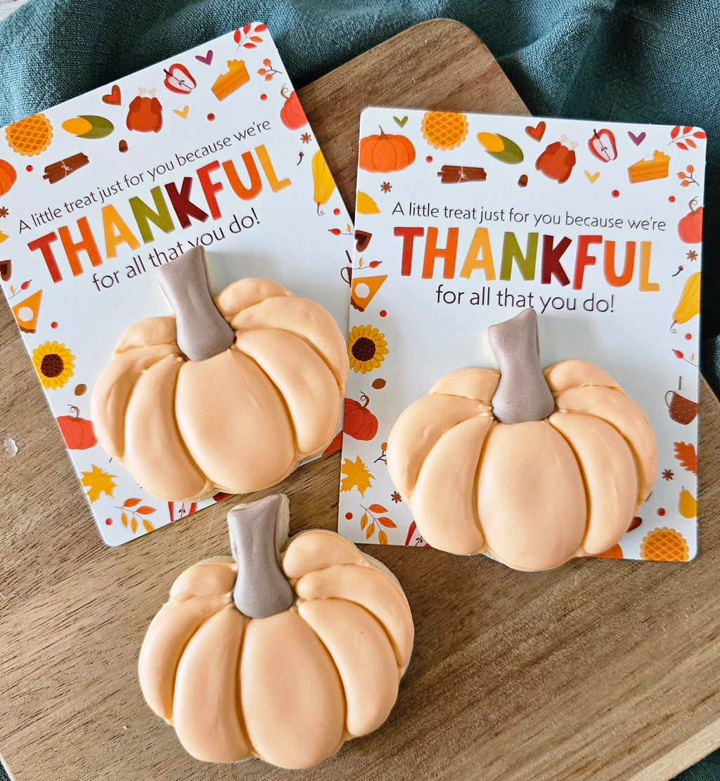 Thankful Pumpkin Cookie