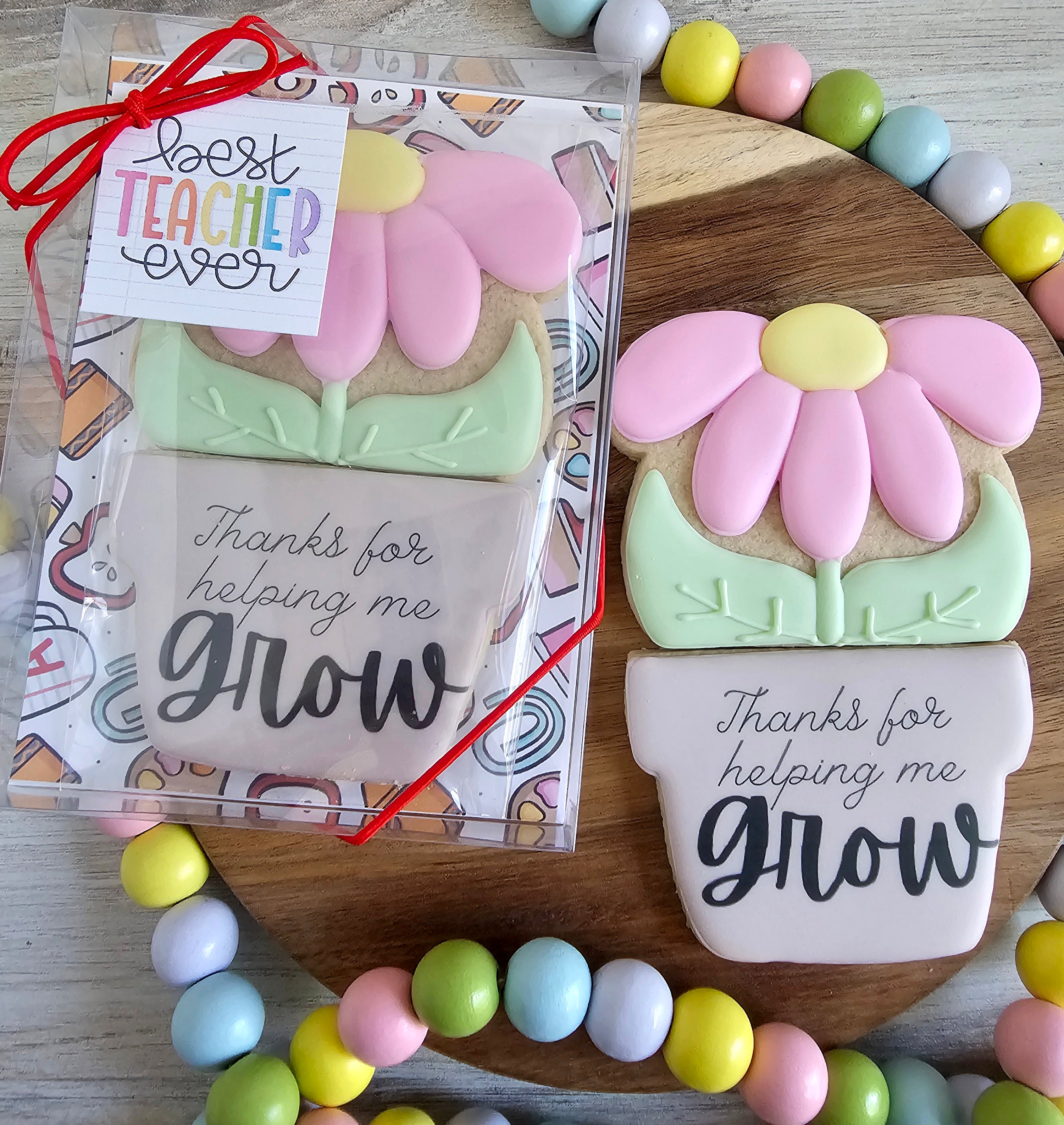 Thanks for helping me grow 2-piece cookie set