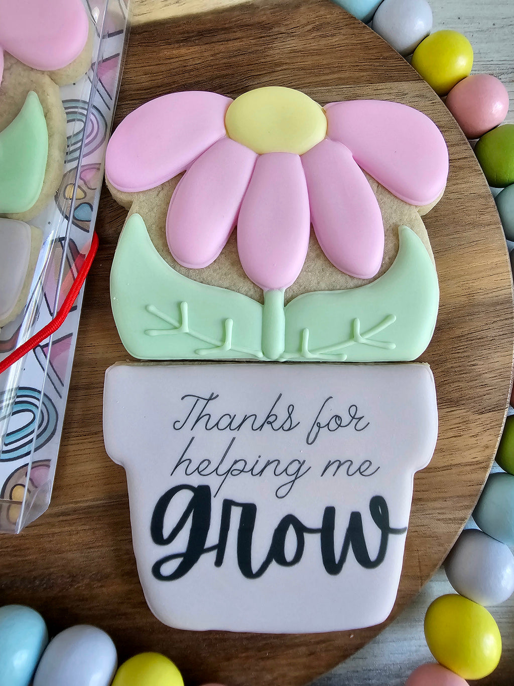 Thanks for helping me grow 2-piece cookie set