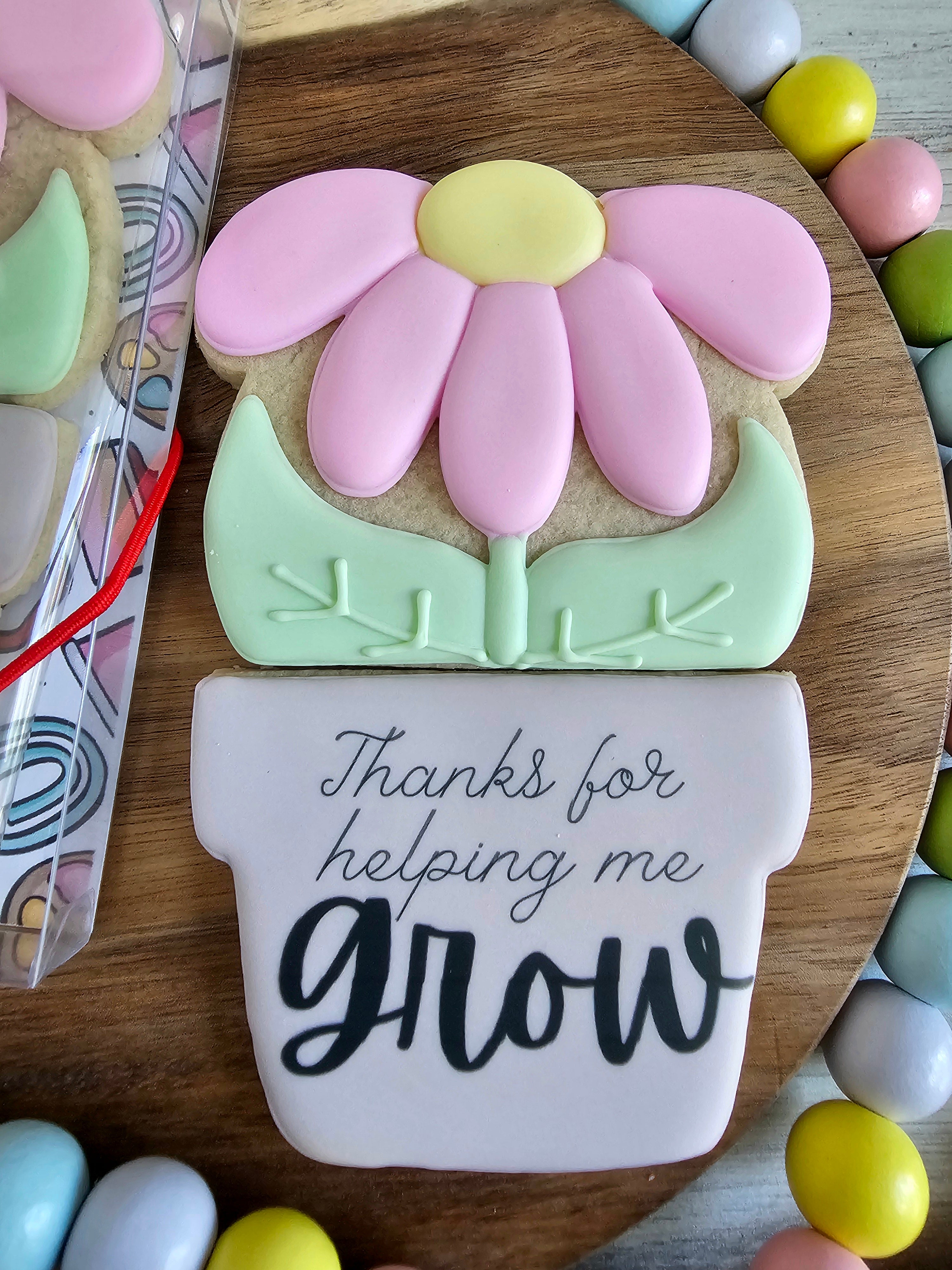 Thanks for helping me grow 2-piece cookie set