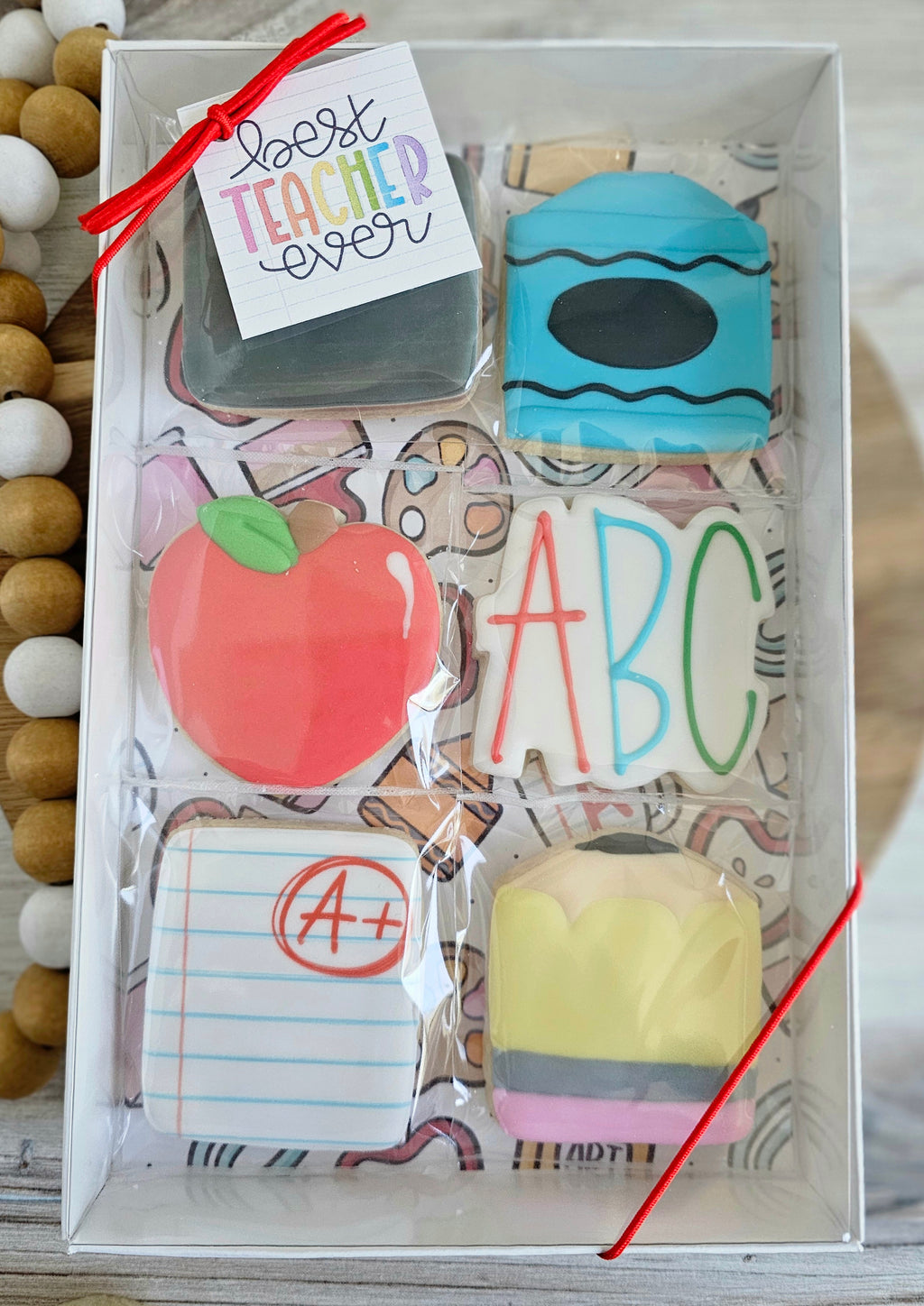 6-count teacher cookies