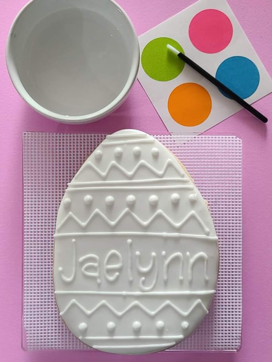 paint your own personalized cookie